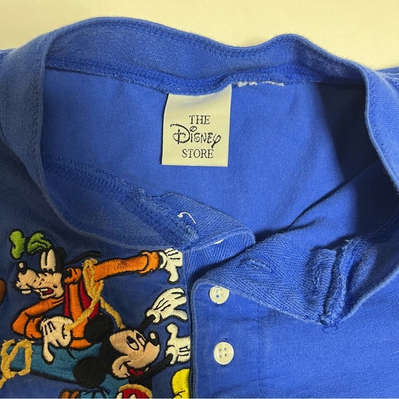 Vintage 90s Y2K Disney Winnie The Pooh T-Shirt Sz Medium Blue Embroidered 4722 - Picture 3 of 6